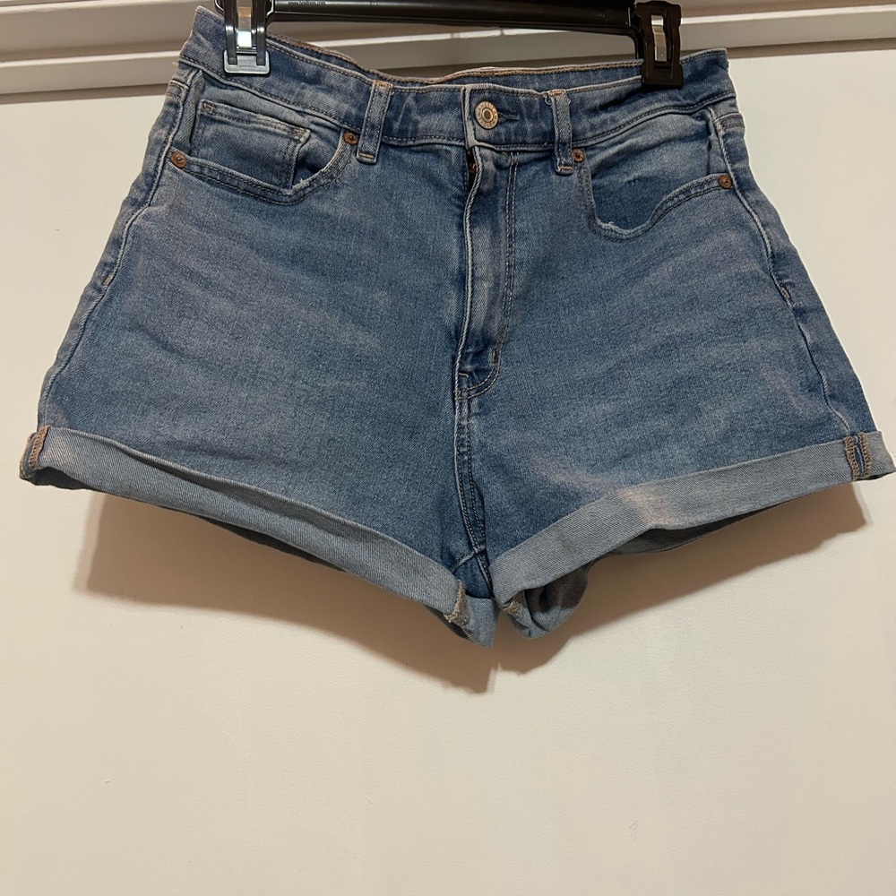 American Eagle Mom Short Blue Jean Shorts - Size 8